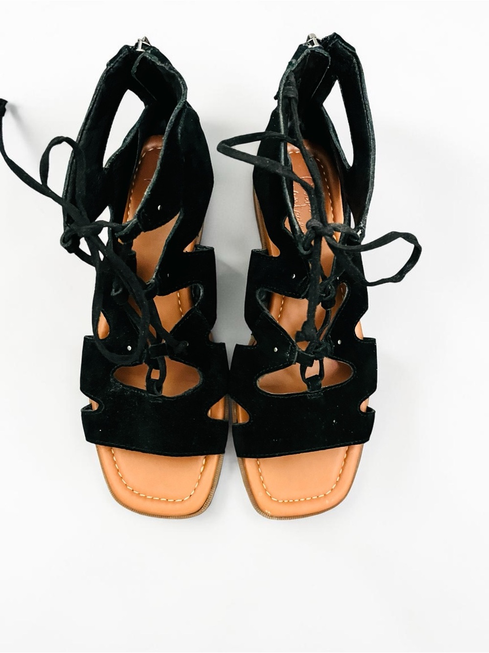Crown Vintage black suede sandals